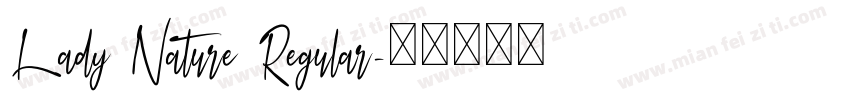 Lady Nature Regular字体转换